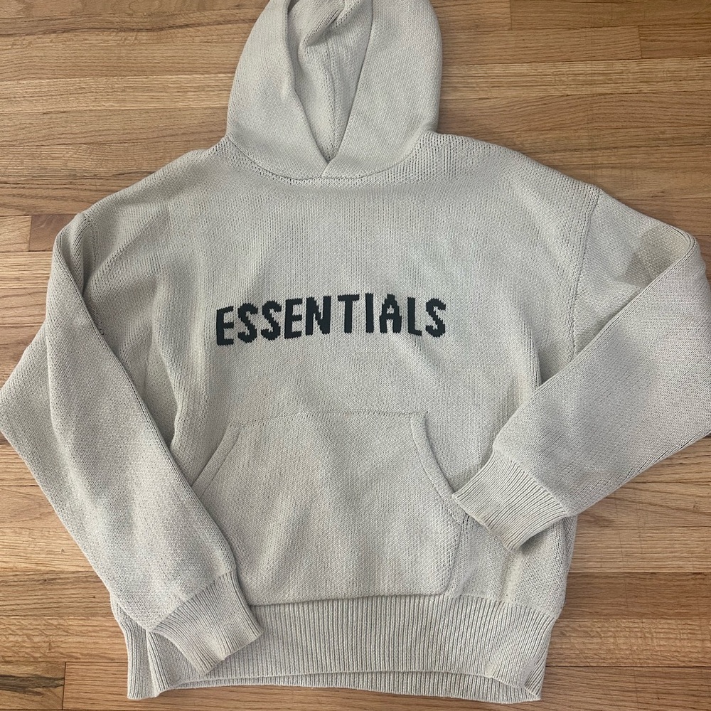 Essentials Cream Sweater Hoodie